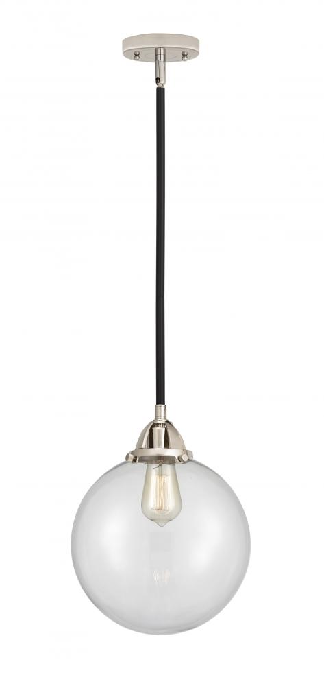 Beacon - 1 Light - 10 inch - Black Polished Nickel - Cord hung - Mini Pendant