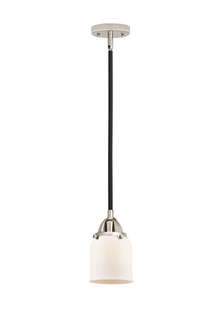 Bell - 1 Light - 5 inch - Black Polished Nickel - Cord hung - Mini Pendant