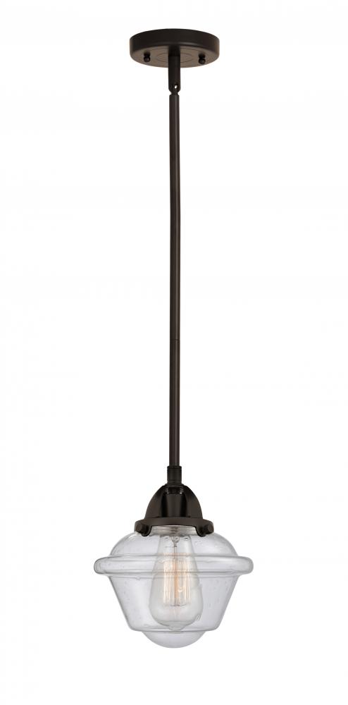 Oxford - 1 Light - 8 inch - Oil Rubbed Bronze - Cord hung - Mini Pendant