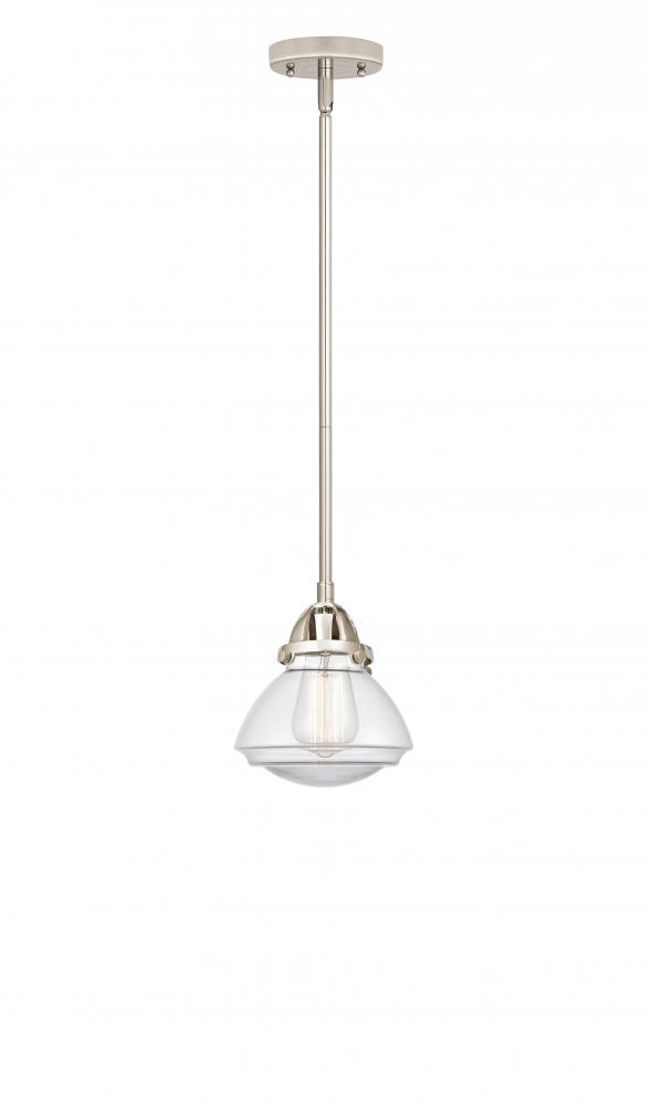 Olean - 1 Light - 7 inch - Polished Nickel - Cord hung - Mini Pendant