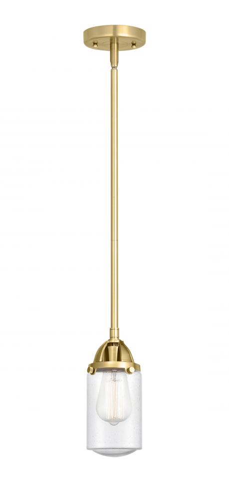 Dover - 1 Light - 5 inch - Satin Gold - Cord hung - Mini Pendant