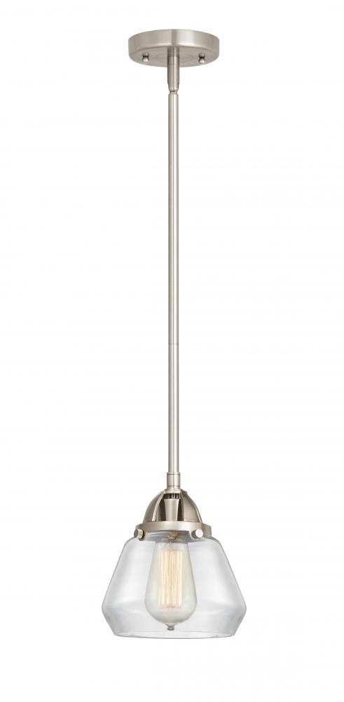 Fulton - 1 Light - 7 inch - Brushed Satin Nickel - Cord hung - Mini Pendant