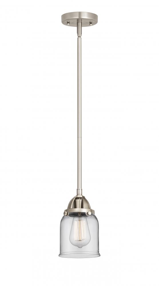 Bell - 1 Light - 5 inch - Brushed Satin Nickel - Cord hung - Mini Pendant