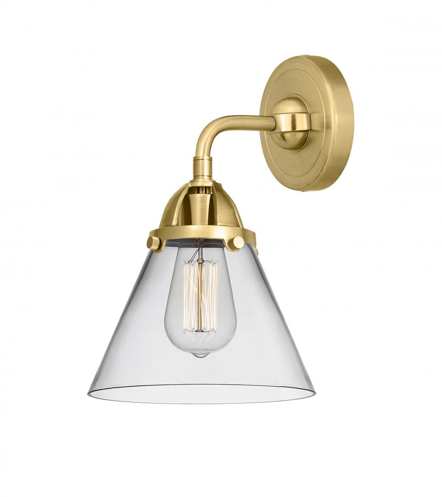 Cone - 1 Light - 8 inch - Satin Gold - Sconce