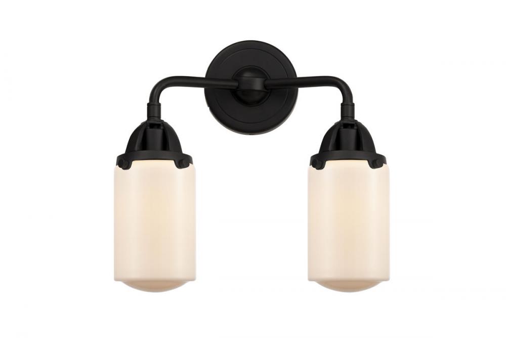 Dover - 2 Light - 13 inch - Matte Black - Bath Vanity Light