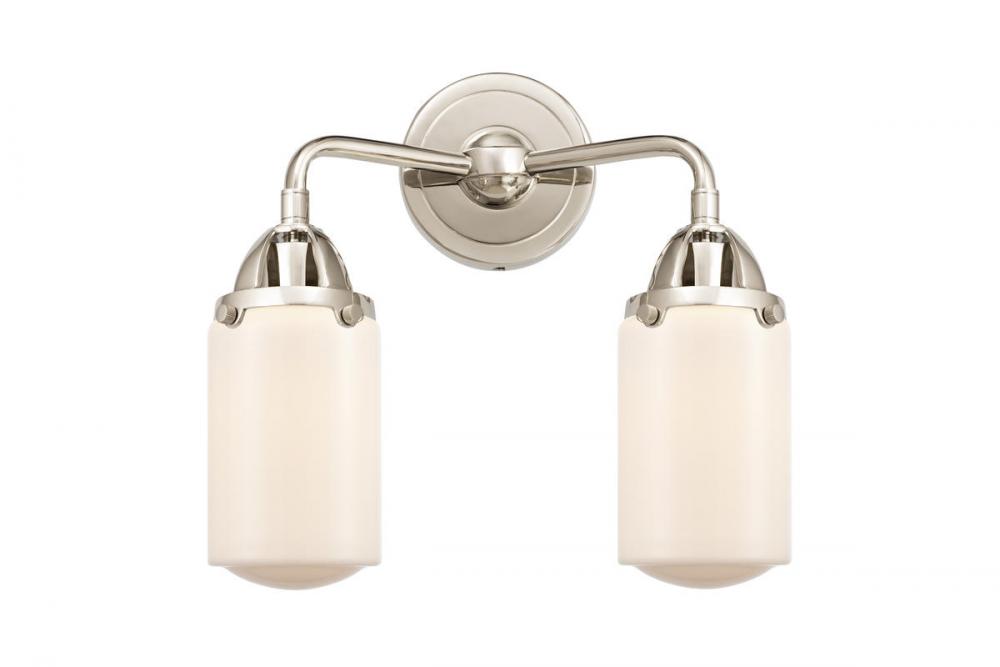 Dover - 2 Light - 13 inch - Polished Nickel - Bath Vanity Light