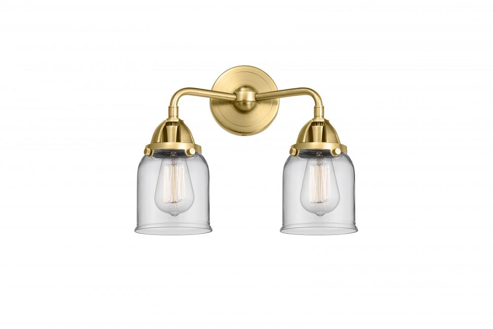 Bell - 2 Light - 13 inch - Satin Gold - Bath Vanity Light