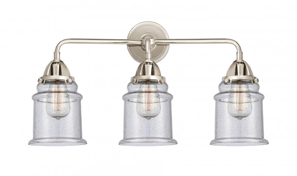 Canton - 3 Light - 24 inch - Polished Nickel - Bath Vanity Light