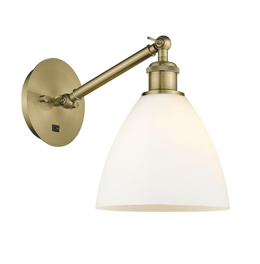 Bristol - 1 Light - 8 inch - Antique Brass - Sconce