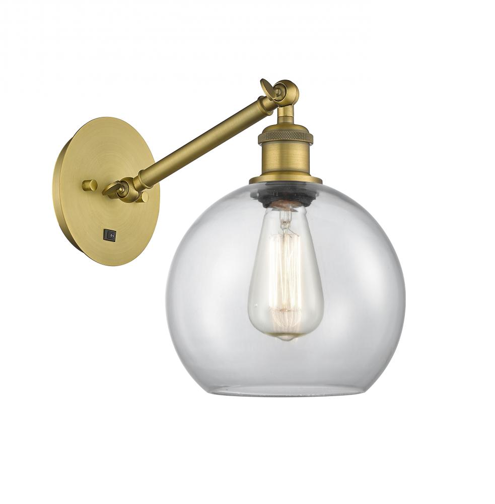 Athens - 1 Light - 8 inch - Brushed Brass - Sconce