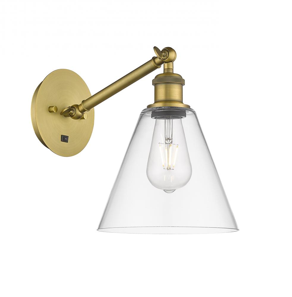 Berkshire - 1 Light - 8 inch - Brushed Brass - Sconce