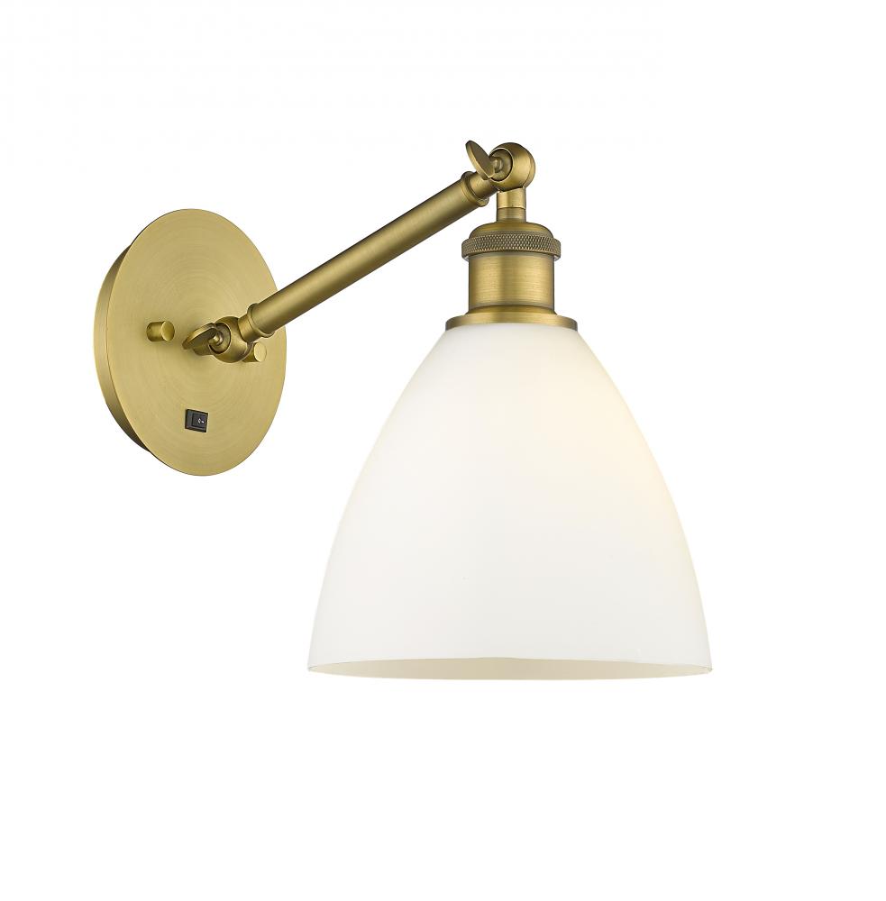 Bristol - 1 Light - 8 inch - Brushed Brass - Sconce