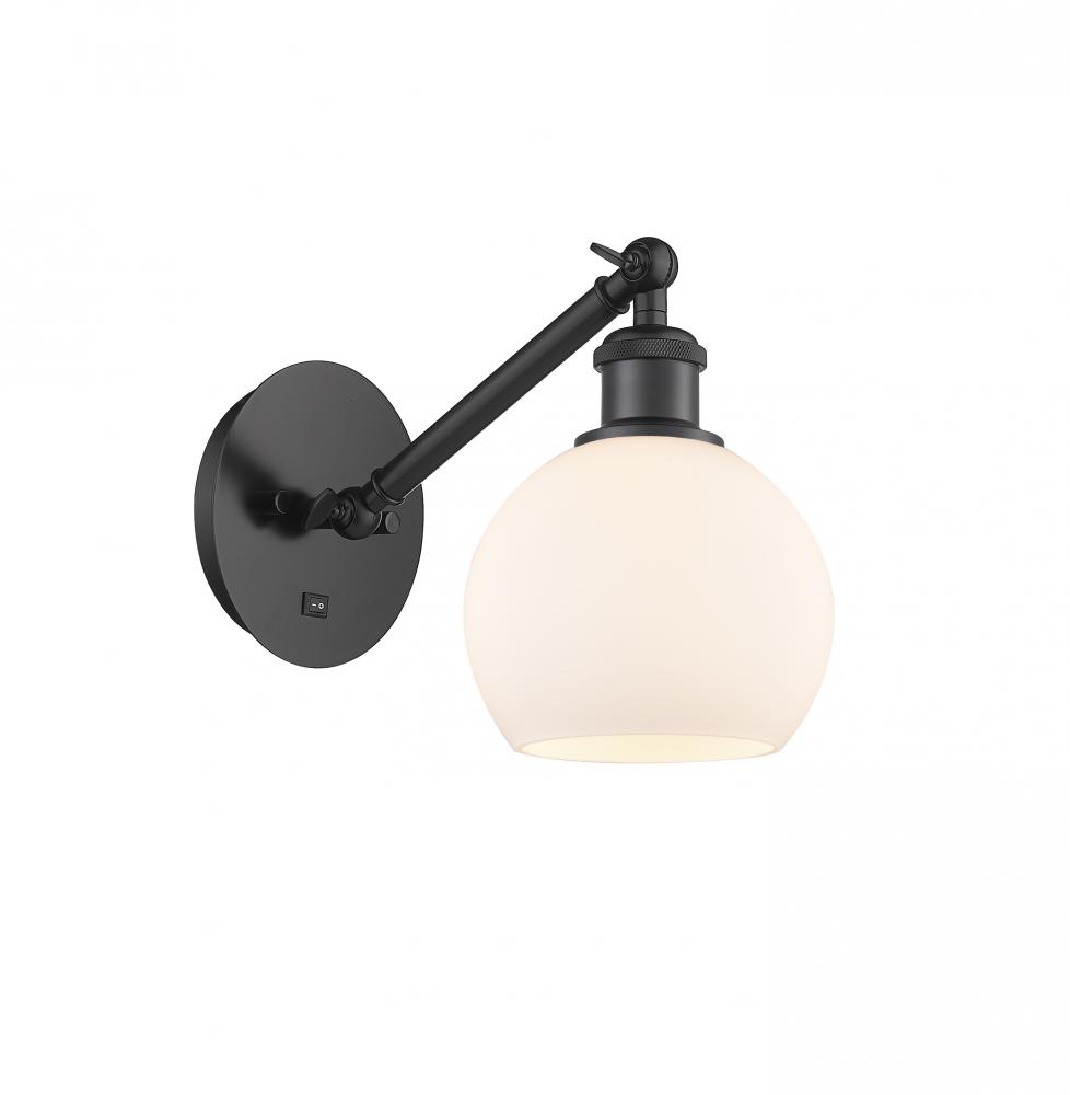 Athens - 1 Light - 6 inch - Matte Black - Sconce