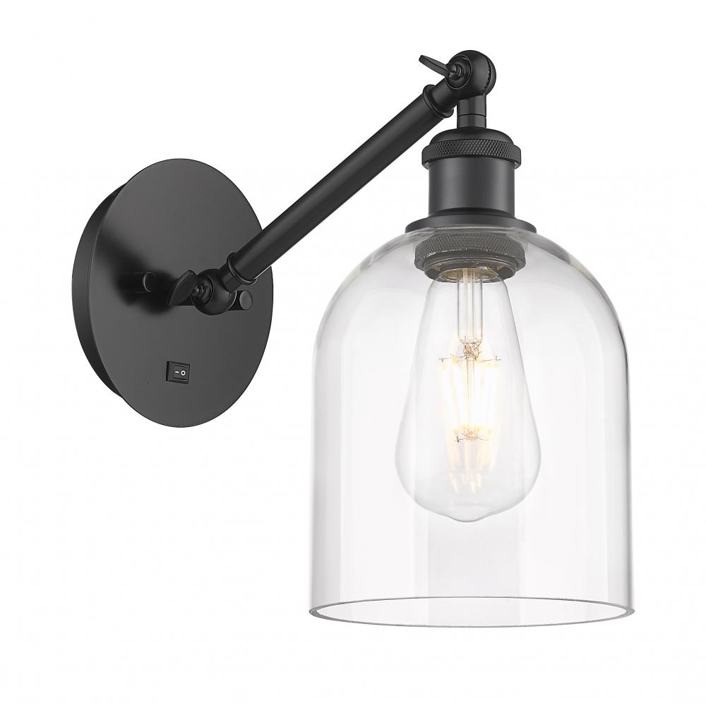 Bella - 1 Light - 6 inch - Matte Black - Sconce