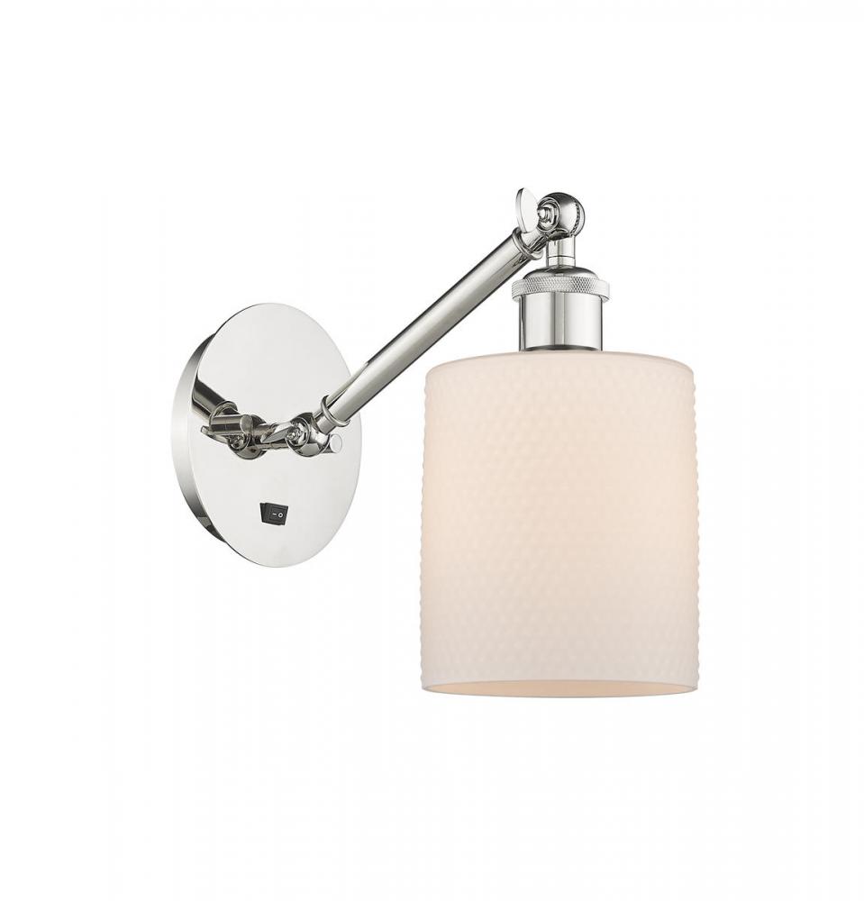 Cobbleskill - 1 Light - 5 inch - Polished Nickel - Adjustable Sconce