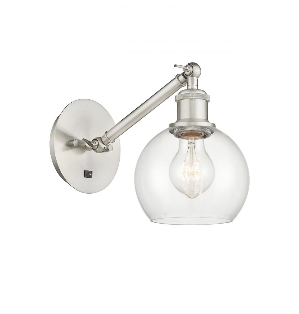 Athens - 1 Light - 6 inch - Brushed Satin Nickel - Adjustable Sconce