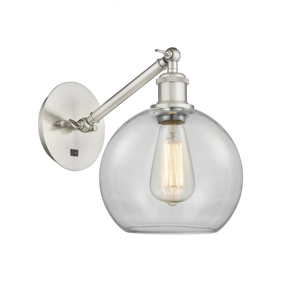 Athens - 1 Light - 8 inch - Brushed Satin Nickel - Adjustable Sconce