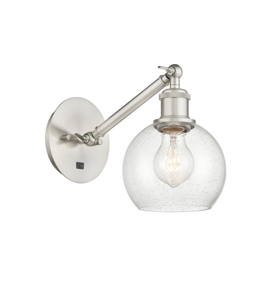 Athens - 1 Light - 6 inch - Brushed Satin Nickel - Adjustable Sconce