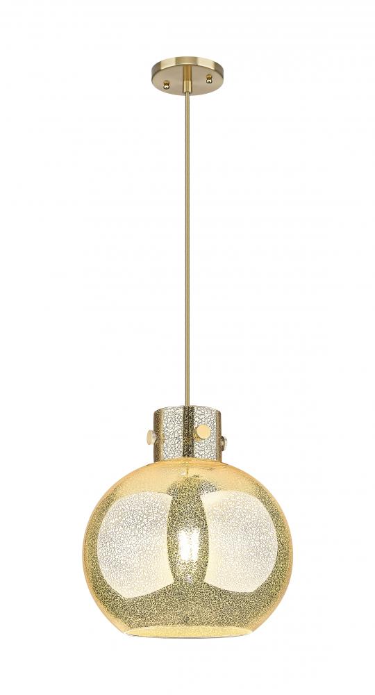 Newton Sphere - 1 Light - 12 inch - Champagne Bronze - Cord hung - Pendant