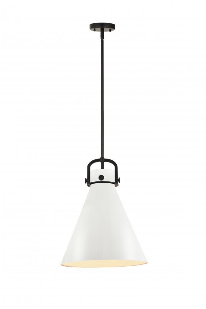 Newton Cone - 1 Light - 14 inch - Satin Nickel - Pendant