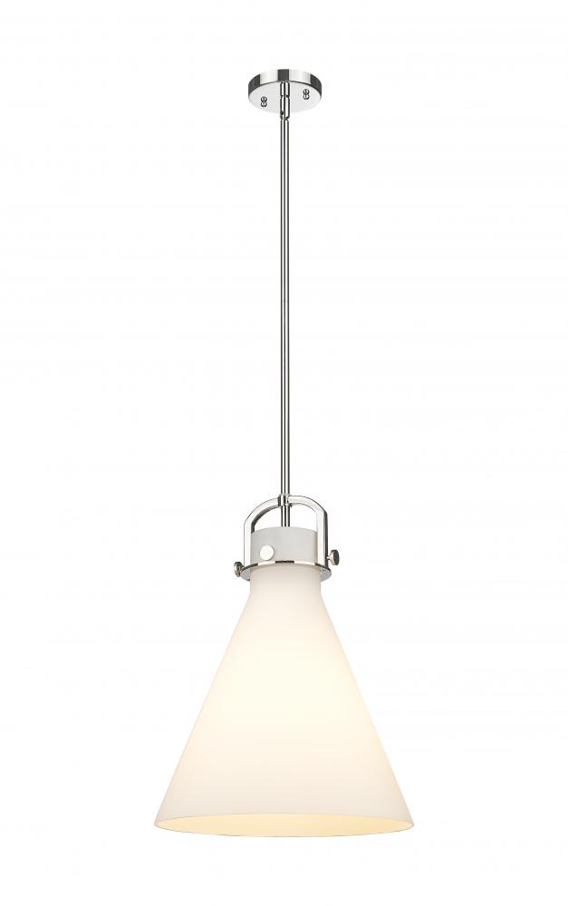 Newton Cone - 1 Light - 14 inch - Polished Nickel - Pendant