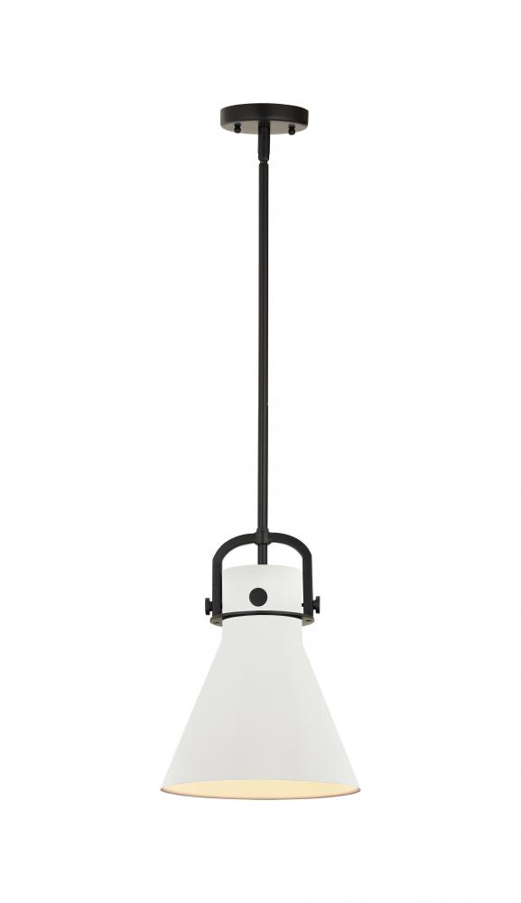 Newton Cone - 1 Light - 10 inch - Brushed Brass - Mini Pendant