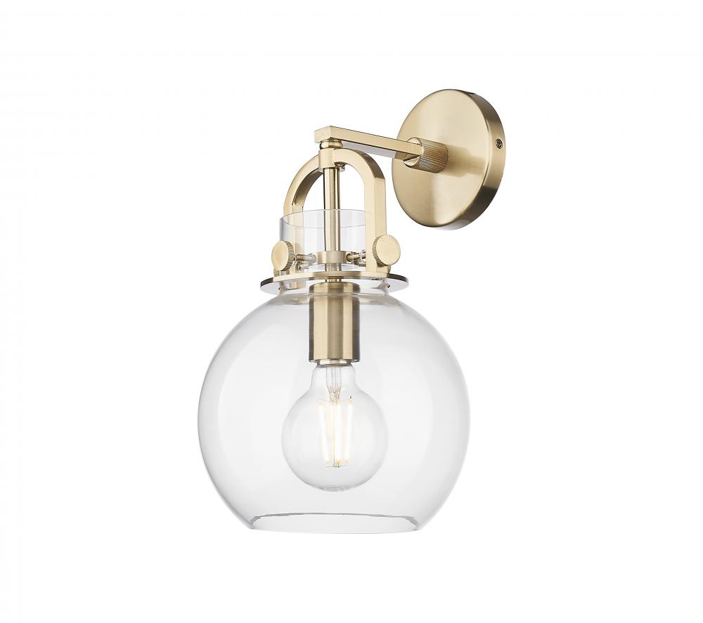 Newton Sphere - 1 Light - 8 inch - Champagne Bronze - Sconce
