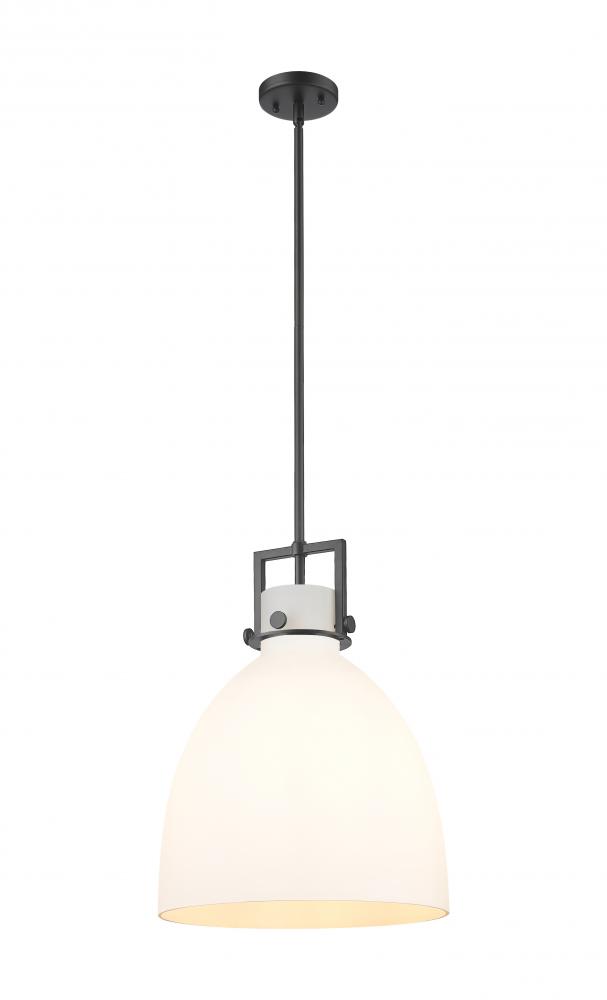 Newton Bell - 1 Light - 14 inch - Matte Black - Pendant