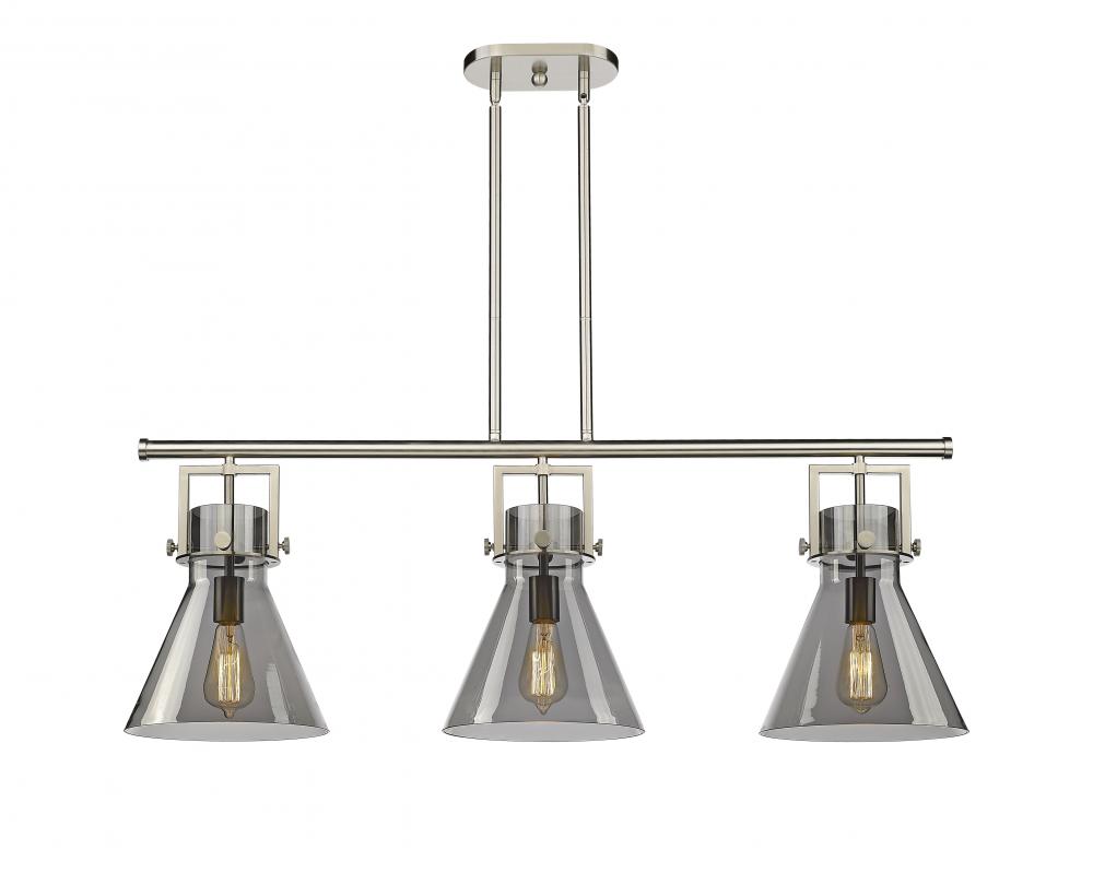 Newton Cone - 3 Light - 42 inch - Satin Nickel - Island Light