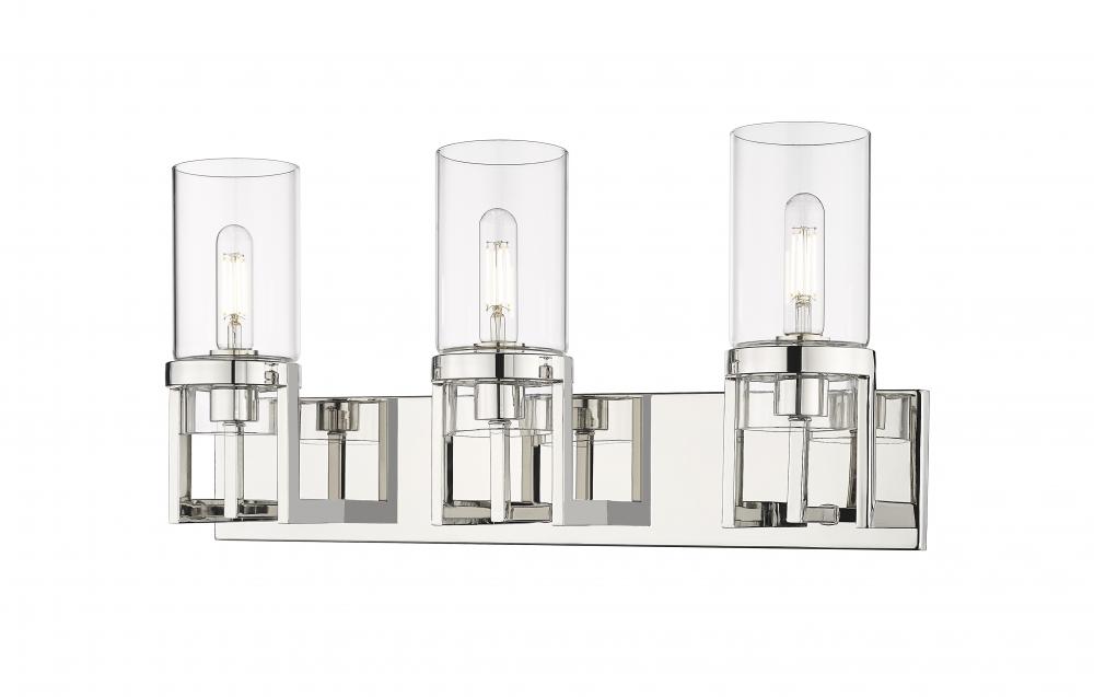 Utopia - 3 Light - 5 inch - Polished Nickel - Bath Vanity Light