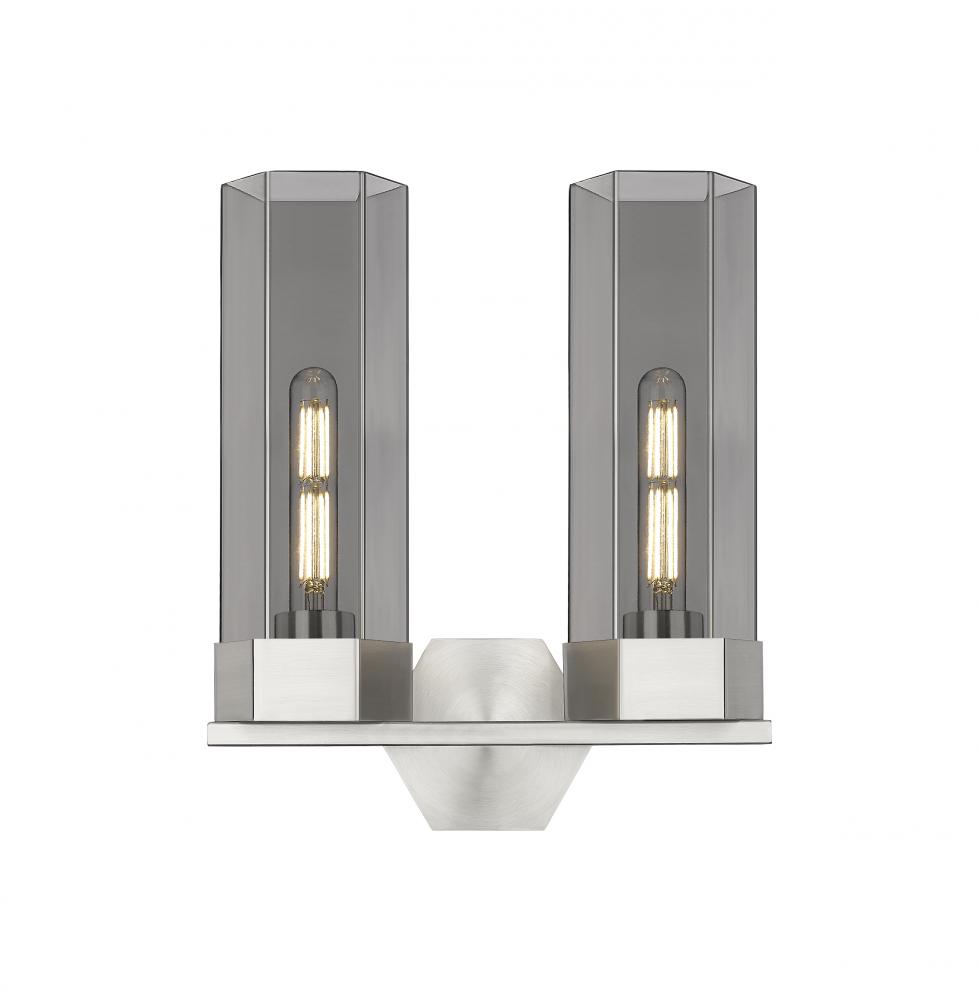 Claverack - 2 Light - 13 inch - Satin Nickel - Bath Vanity Light