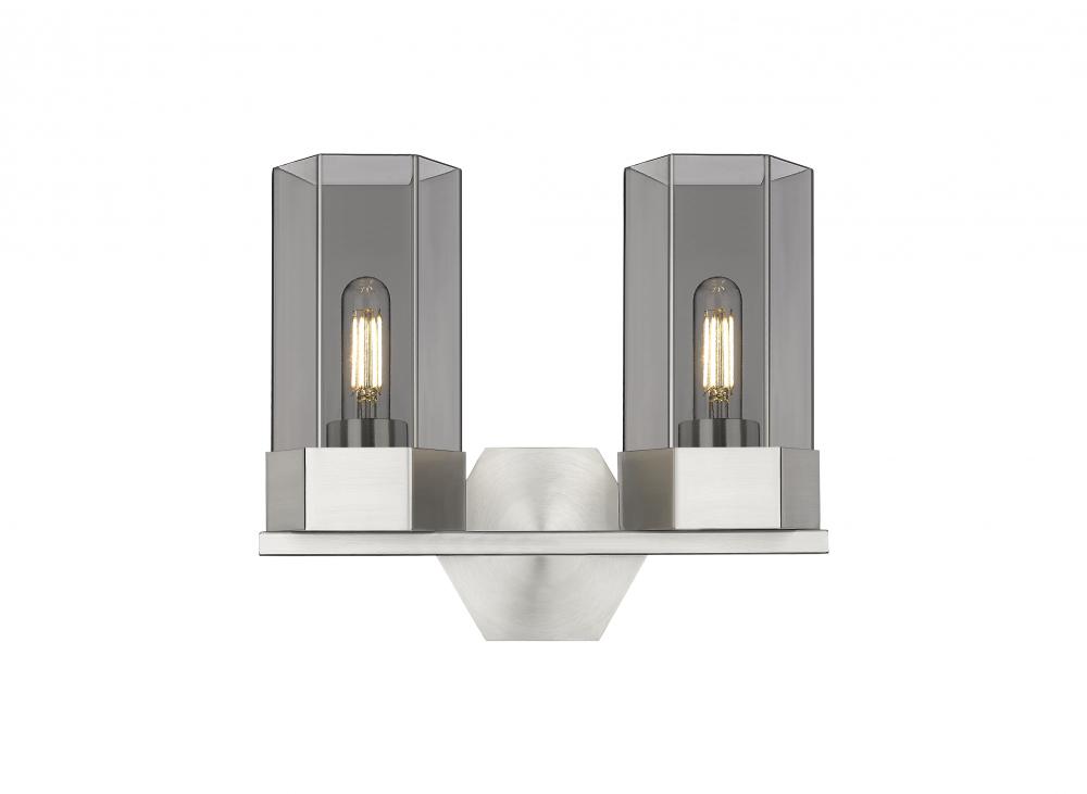 Claverack - 2 Light - 13 inch - Satin Nickel - Bath Vanity Light