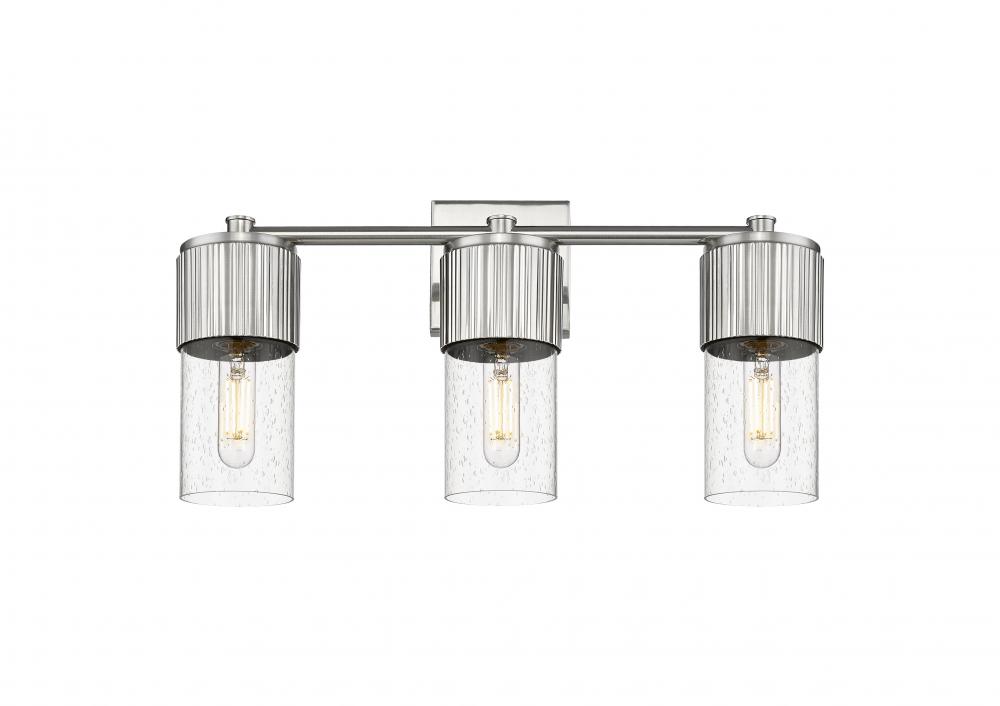 Bolivar - 3 Light - 21 inch - Satin Nickel - Bath Vanity Light