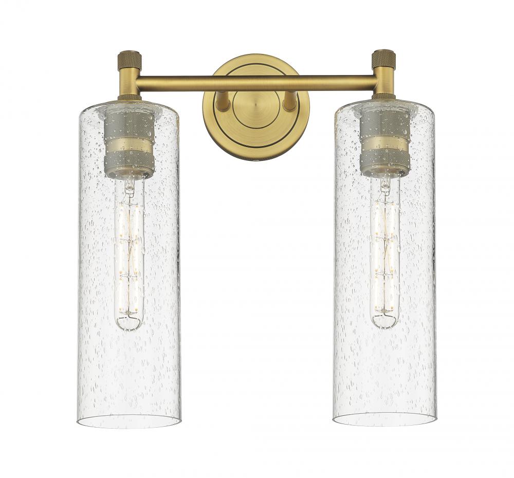 Crown Point - 2 Light - 14 inch - Brushed Brass - Bath Vanity Light