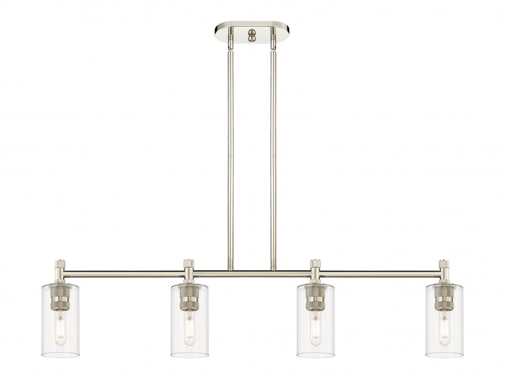 Crown Point - 4 Light - 44 inch - Polished Nickel - Island Light