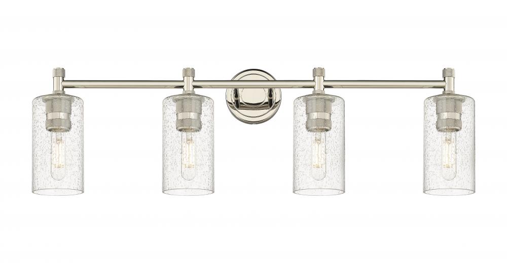 Crown Point - 4 Light - 34 inch - Polished Nickel - Bath Vanity Light