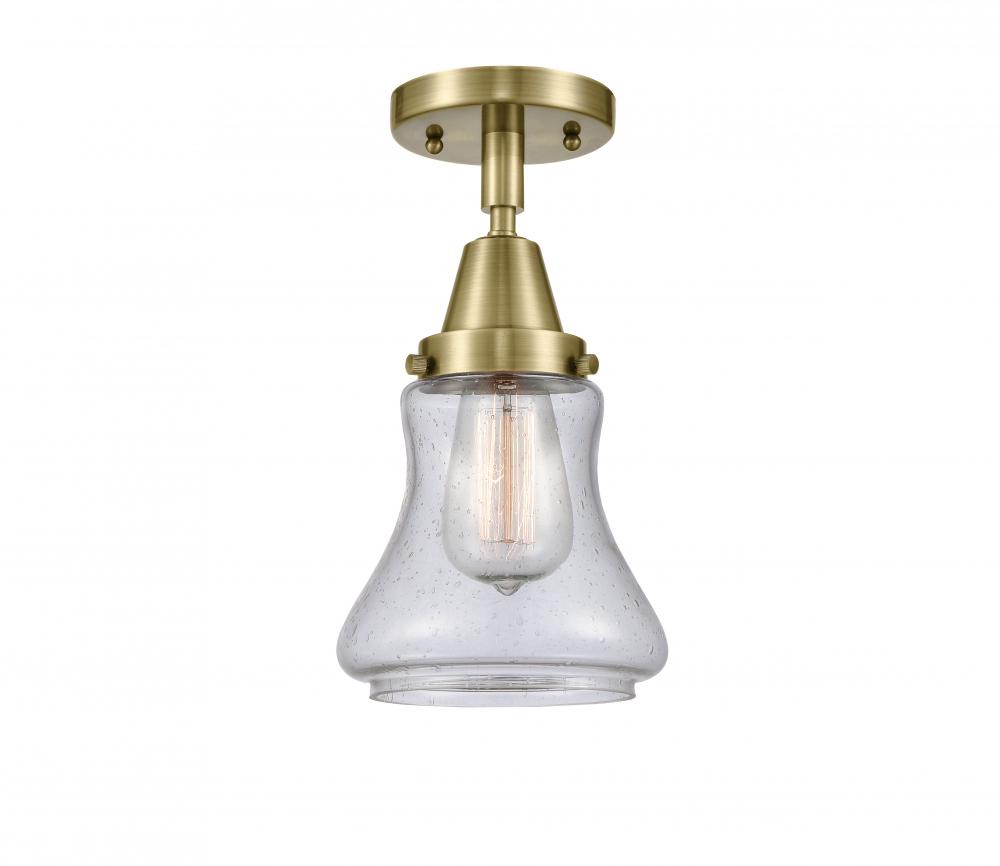 Bellmont - 1 Light - 6 inch - Antique Brass - Flush Mount