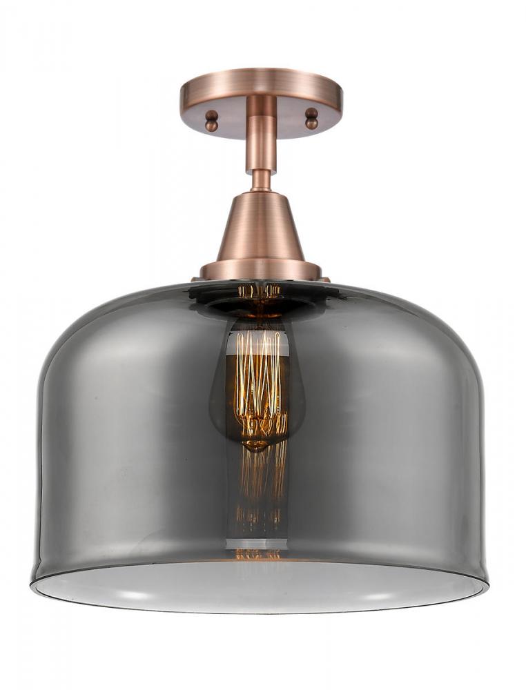 Bell - 1 Light - 12 inch - Antique Copper - Flush Mount