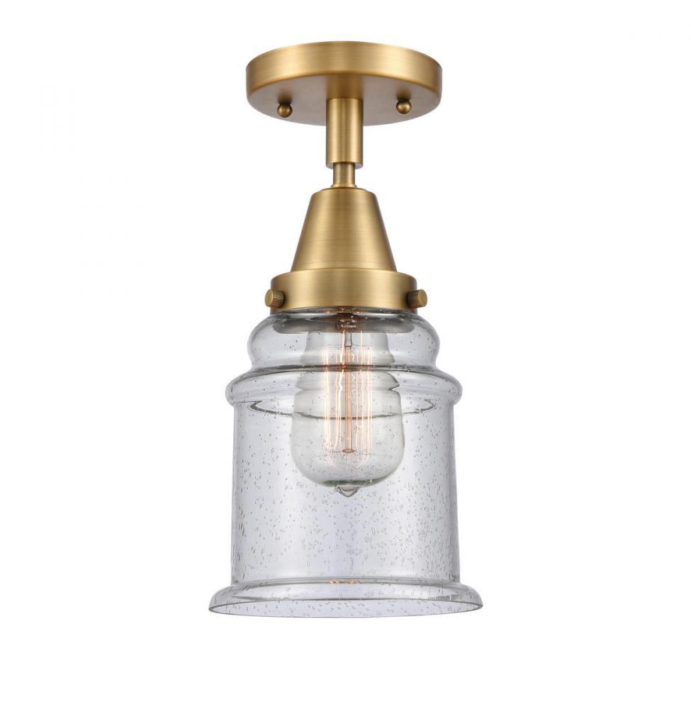 Canton - 1 Light - 6 inch - Brushed Brass - Flush Mount