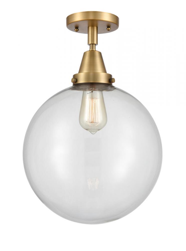 Beacon - 1 Light - 12 inch - Brushed Brass - Flush Mount