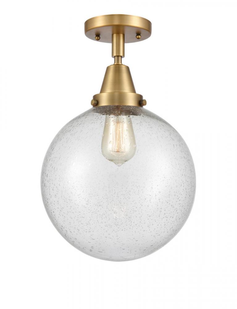 Beacon - 1 Light - 10 inch - Brushed Brass - Flush Mount