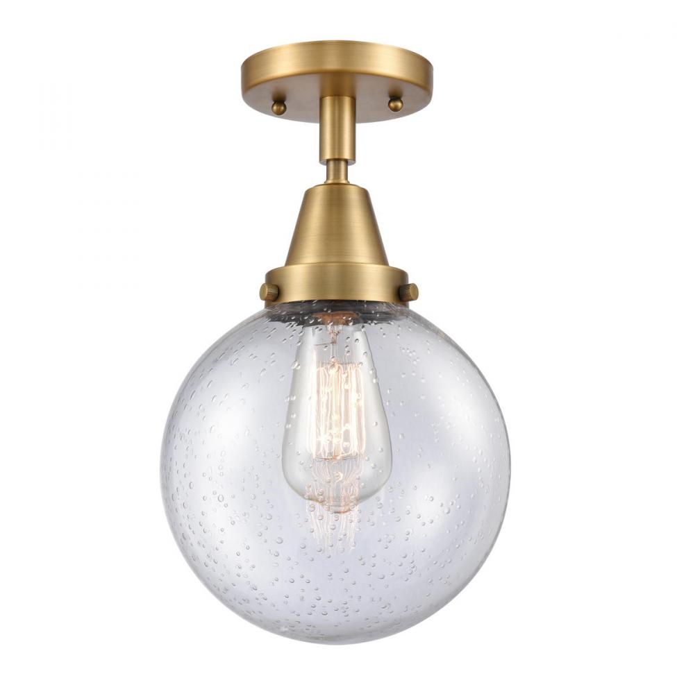 Beacon - 1 Light - 8 inch - Brushed Brass - Flush Mount