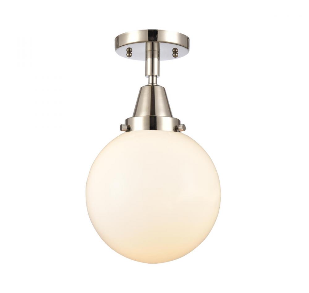 Beacon - 1 Light - 8 inch - Polished Nickel - Flush Mount