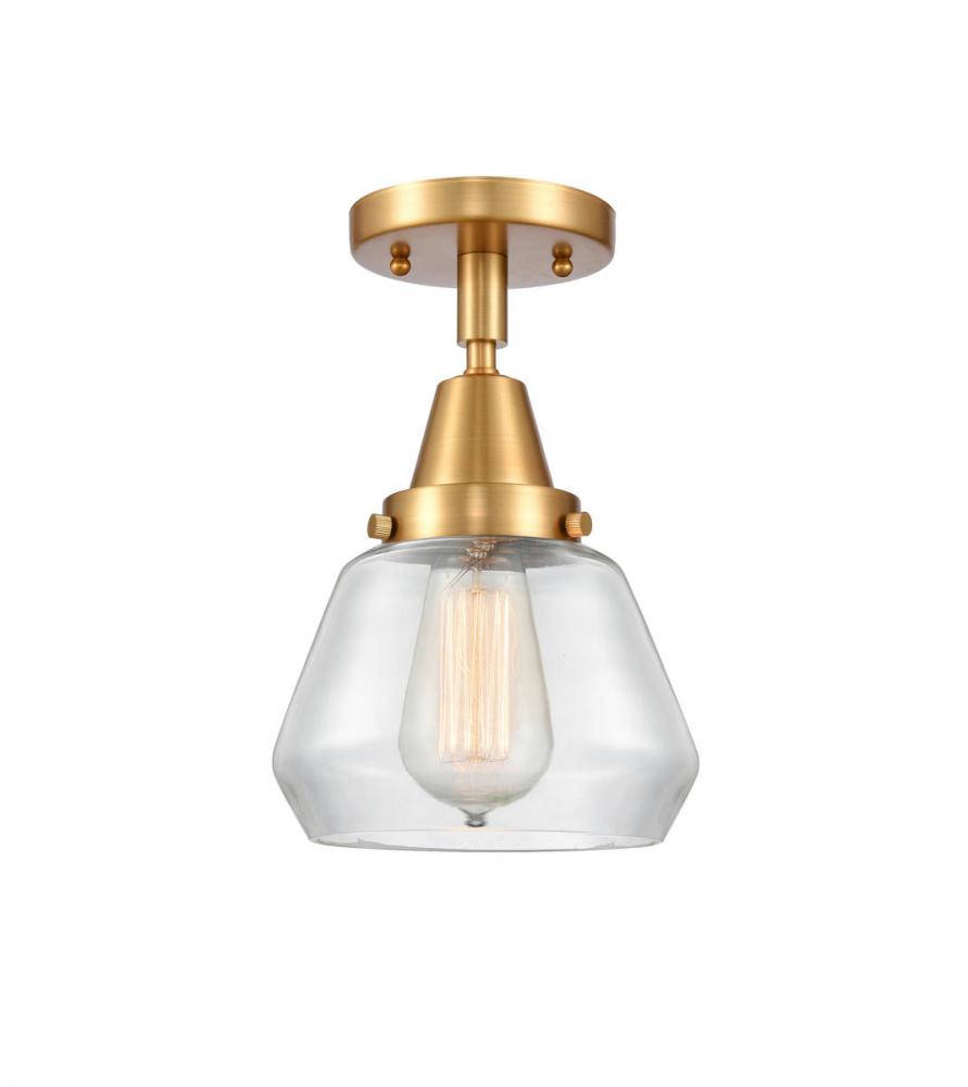 Fulton - 1 Light - 7 inch - Satin Gold - Flush Mount