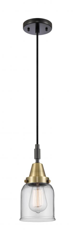 Bell - 1 Light - 5 inch - Black Antique Brass - Mini Pendant