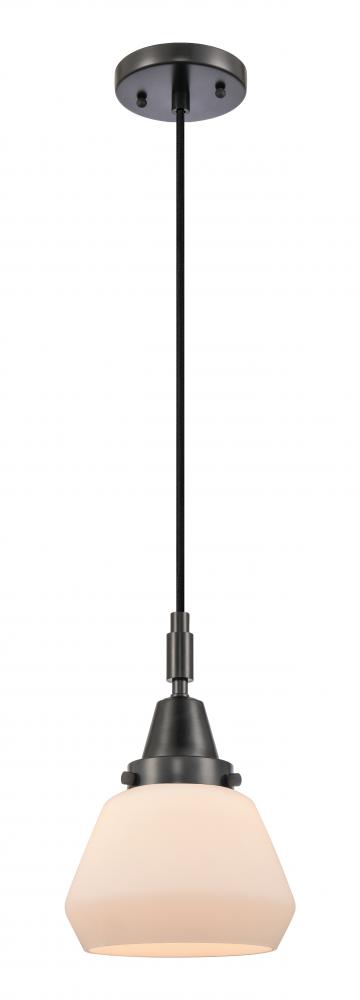 Fulton - 1 Light - 7 inch - Matte Black - Mini Pendant
