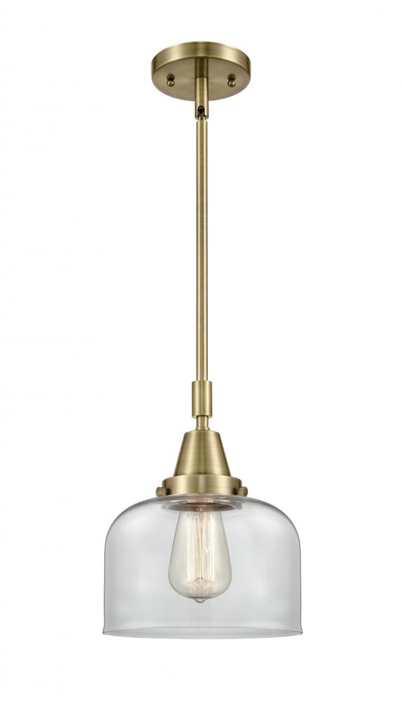 Bell - 1 Light - 8 inch - Antique Brass - Mini Pendant