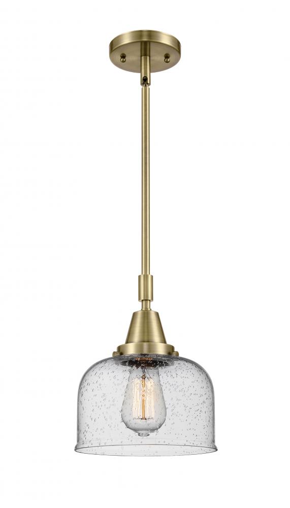 Bell - 1 Light - 8 inch - Antique Brass - Mini Pendant