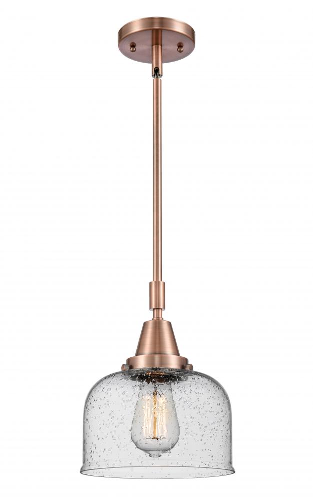 Bell - 1 Light - 8 inch - Antique Copper - Mini Pendant