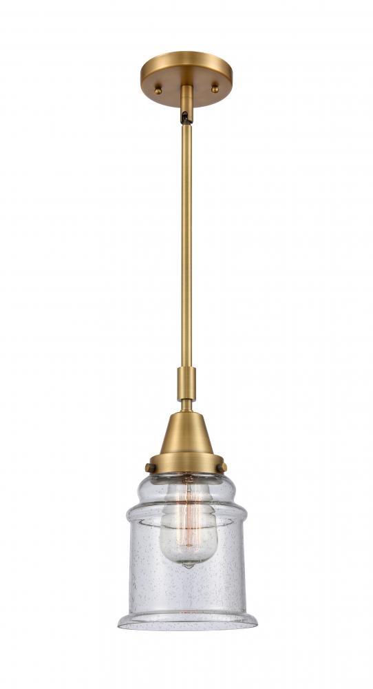 Canton - 1 Light - 7 inch - Brushed Brass - Mini Pendant